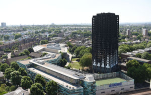 Grenfell Tower in Kensington, London, where at least 79 people were killed