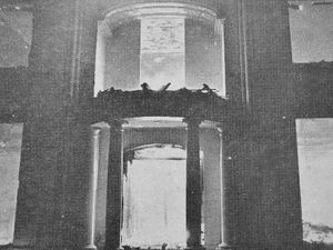 Supporting image for story: Burning questions over hall's demise