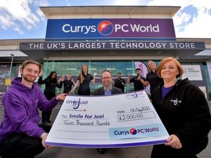 Supporting image for story: Currys Wednesbury donates £2,000 to Smile for Joel