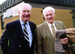 Doctor Roger Rimmer with former Albion star Sir Bobby Robson, who he helped treat at The Hawthorns. Pics: Laurie Rampling