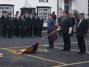 Supporting image for story: Kington residents came out in large numbers to the towns’ Remembrance Sunday services showing their respects to the country’s war fallen.