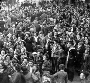 VE Day celebrations in Hereford High Town