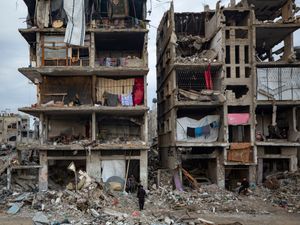 Supporting image for story: Israeli military in strike on two people in Gaza over suspected drone