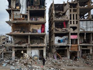 Supporting image for story: Israeli military in strike on two people in Gaza over suspected drone