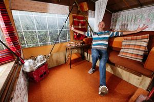 Philip says he's enjoyed restoring the trailer to its former glory