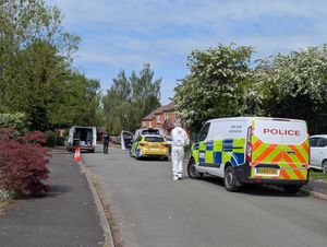 Emergency services at the scene in Shrewsbury