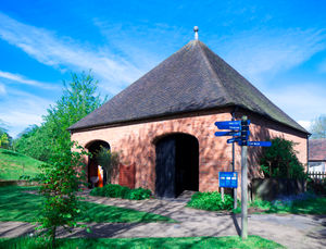The re-erected old Cockpit Theatre which was behind the Crown Hotel in Bridgnorth. The roof is preserved at Avoncroft Museum and this is the reconstructed Cockpit - the bottom part is built of reclaimed bricks from elsewhere. Picture: Andy Marshall @fotofacade  