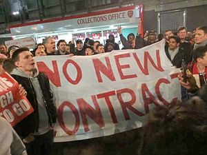 Supporting image for story: Anti-Wenger Arsenal fans flying plane over The Hawthorns