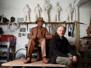 Supporting image for story: WATCH: 'British Schindler' statue almost ready for Black Country park