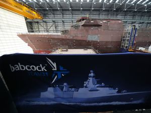 Supporting image for story: Steel cut in ‘milestone’ moment for Royal Navy warship programme