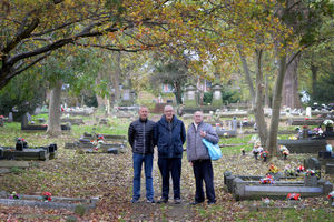 Bill's son Dave, Dennis Watkins and Bill Jones 