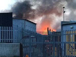 Supporting image for story: Firefighters battle Willenhall scrapyard blaze 