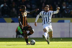 Jean Michael Seri and Okay Yokuslu (Photo by Adam Fradgley/West Bromwich Albion FC via Getty Images).