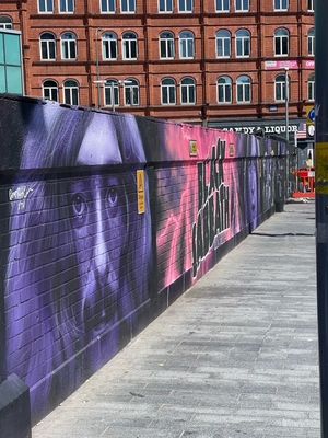 Black Sabbath mural on Navigation Street in Birmingham