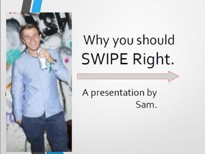 Supporting image for story: This student took his Tinder profile to the next level by turning it into a PowerPoint presentation