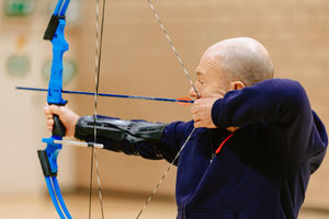 An archery class at the Battle Back Centre