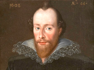 Supporting image for story: Is this what Shakespeare really looked like? The only portrait painted during his lifetime