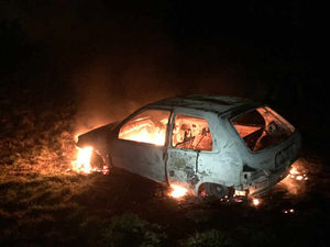 Supporting image for story: Abandoned car destroyed by fire in Wolverhampton