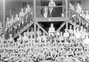 The picture was supplied by Mrs Sarah Coates, of St Georges, Telford, whose grandfather Albert Wynn served in the 4th Battalion King's Shropshire Light Infantry. He was from Shrewsbury and was born on July 21, 1893. This picture may have been taken in Hong Kong or the Far East, where he served in 1916