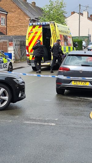 Two people were injured in the dramatic incident. Photo: Matt Higgins