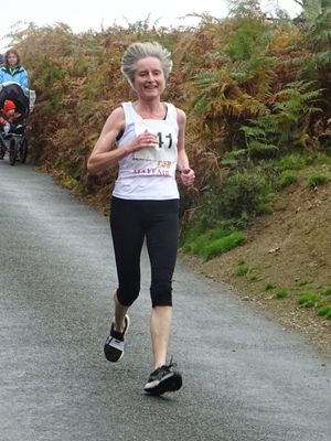 Joanna Clark Vivian on the Burway descent