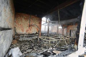 Picking up the pieces – the fire-ravaged shell at Charter Care in Linthouse Lane