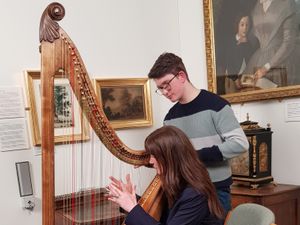 Supporting image for story: Welsh Triple Harp feature on popular TV programme