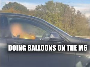 Supporting image for story: Watch: BMW driver 'inhales from balloon' on M6 as cops release clips of terrible driving