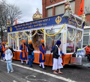 A previous Vaisakhi procession from Wednesfield to Willenhall.