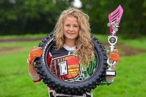 All smiles – Silje shows off the spoils of her national success