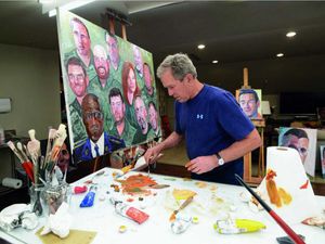 Supporting image for story: George W Bush’s portraits of veterans heading to Disney World