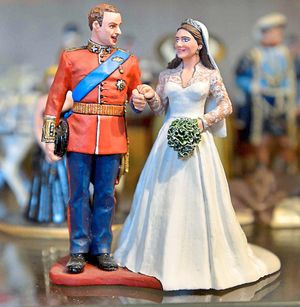 Models include such delights as William and Kate by ‘King & Country’