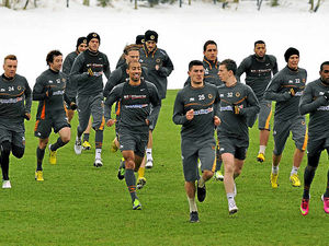 Supporting image for story: Wolves getting ready for Blackpool game in training
