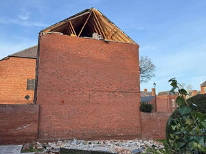 Supporting image for story: Storm tears down part of Shrewsbury house