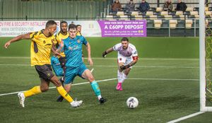 Action from Rushall Olympic's win over Chorley (Jim Wall)