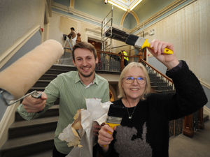 Supporting image for story: Restoration work continuing at Wednesbury Museum after water leak damage