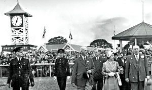 1949: The Duke with the then Princess Elizabeth at the Royal Show which was held in Shrewsbury in July