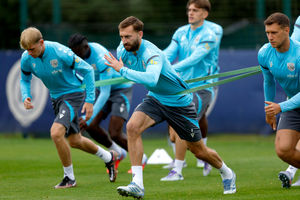 Nat Phillips in West Brom training