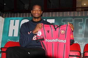 Walsall's new signing Elicha Ahui. (Image by Owen Russell)