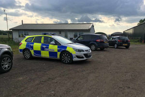 Police at the scene