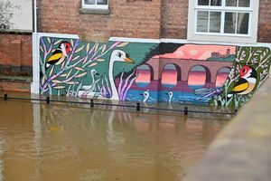 Shrewsbury starts to flood.