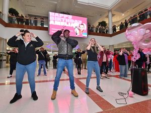 Supporting image for story: Ey Macarena!: More than 300k birthday cards and counting as Merry Hill dance celebrates Black Country girl Amelia's eighth birthday