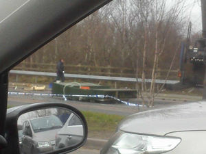 Supporting image for story: Severe delays in Walsall after lorry sheds load