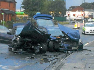 Supporting image for story: Young girl injured in head-on Walsall smash