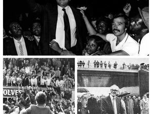 Supporting image for story: Wolverhampton retro: 18 nostalgic pictures from 1983, when Muhammad Ali paid a visit, the M54 opened and Wolves won promotion