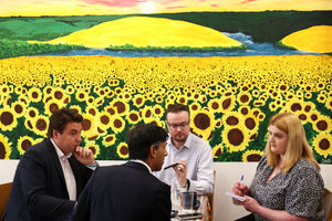 Prime Minister Rishi Sunak speaking to Express & Star chief reporter Lisa O'Brien