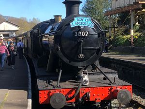 Supporting image for story: Rockstar freight engine renamed 'The Lady of Llangollen' for Mother’s Day celebrations