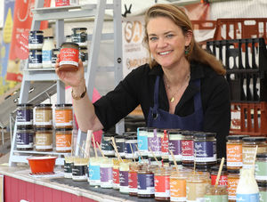 Ludlow Spring Festival. Pictured is Camila Liwood from What a Pickle, Ludlow