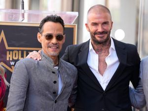 Supporting image for story: David Beckham hails ‘inspirational’ Marc Anthony at Hollywood Walk of Fame