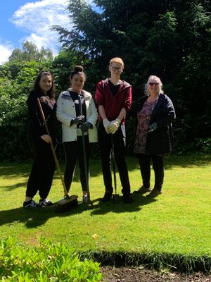 Katie Meads, Lillie Pritchard, Michael Portman-Hann & Beverley Collinswood (from left to right)